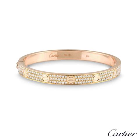 cartier bracelet love diamond|love bracelet full diamond.